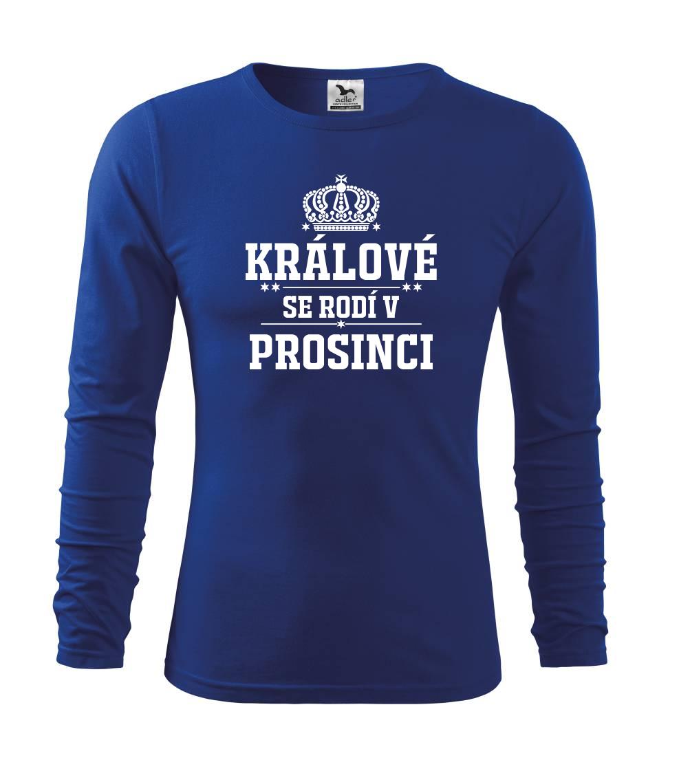 Králové se rodí v prosinci - Triko dětské Long Sleeve