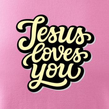 Jesus loves you - psací písmo