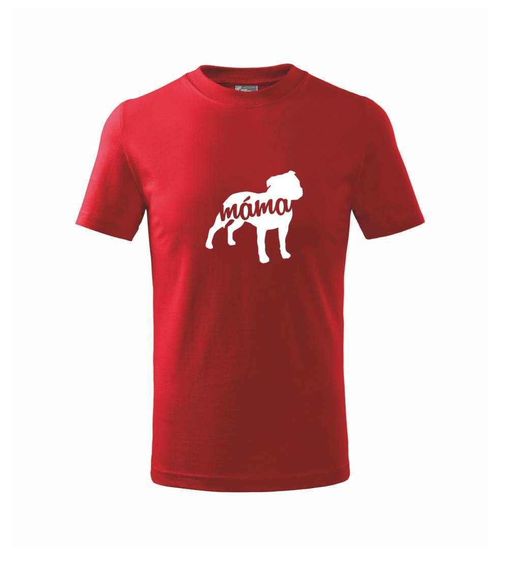 Stafordširský bullteriér máma obrys