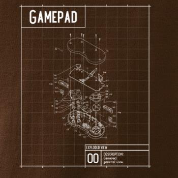 Nákres Gamepad rozebraný