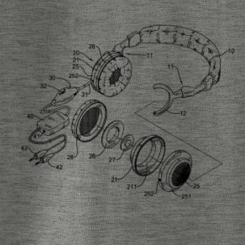 Nákres sluchátko s mikrofonem