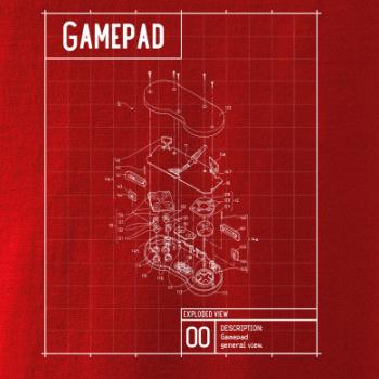Nákres Gamepad rozebraný