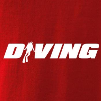 Diving nápis potápěč Diving nápis potápěč