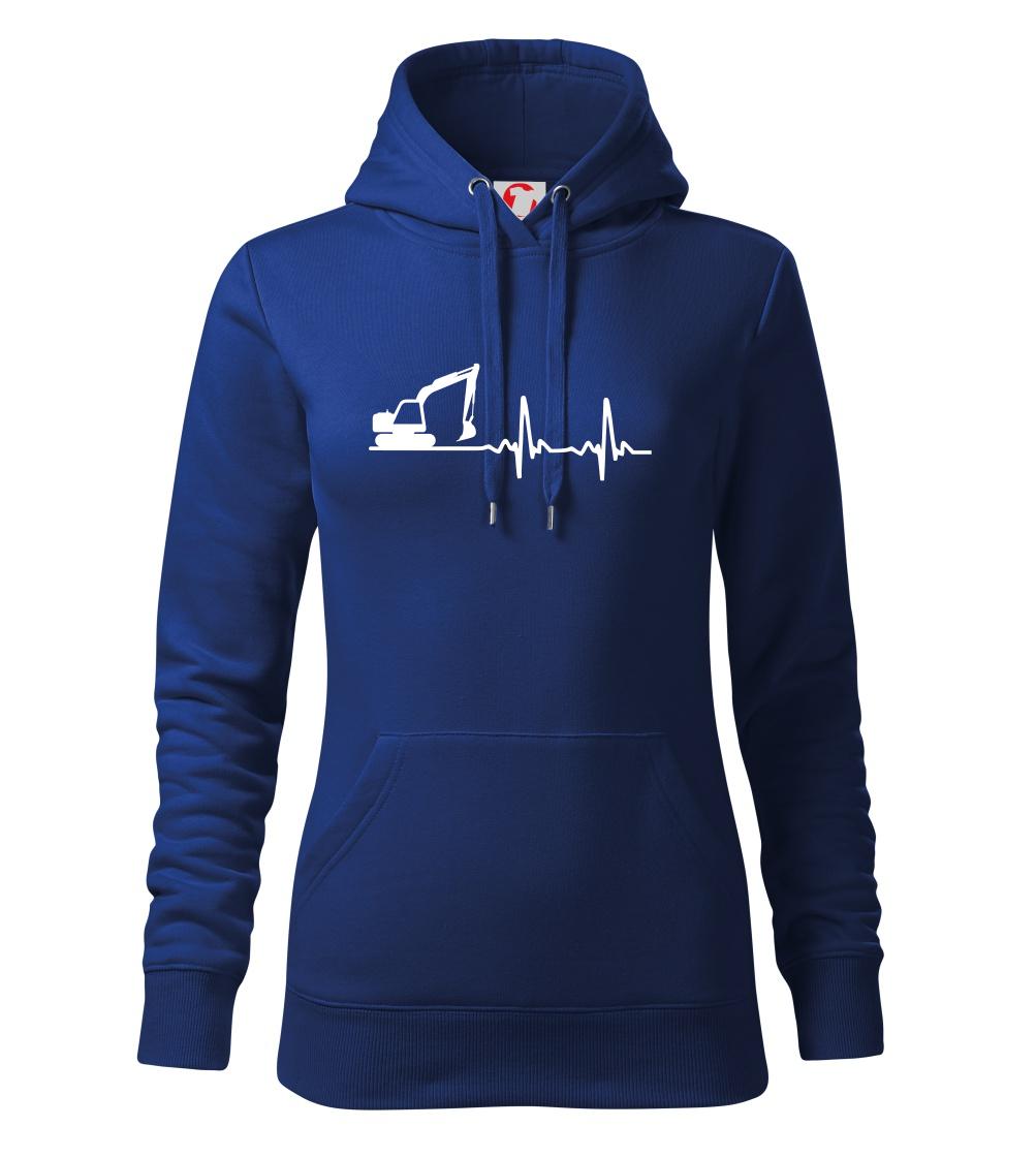 EKG bagr - Mikina dámská Cape s kapucí
