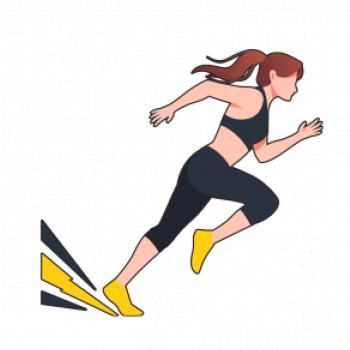 Běhání - žena startuje