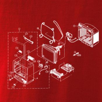 Nákres stará CRT televize