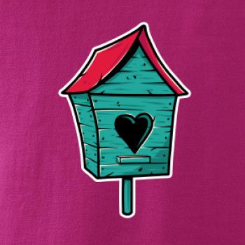 Barevná budka pro ptáky