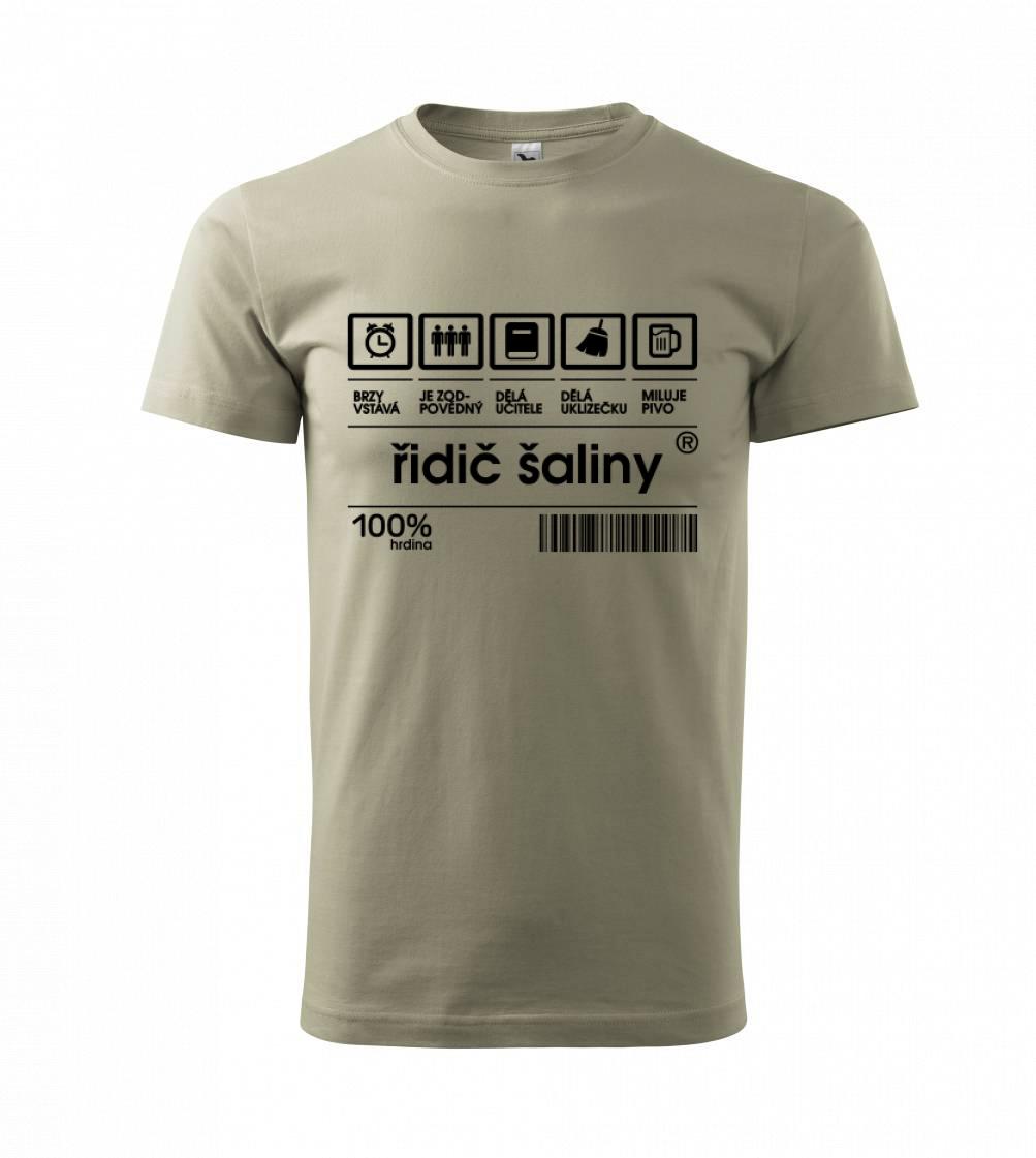 Čárový kód - řidič šaliny / řidička šaliny - Triko Basic Extra velké