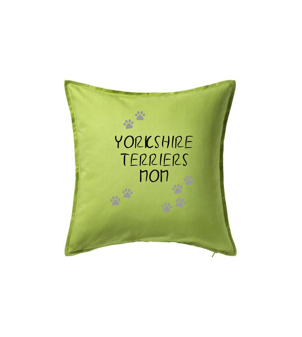 Jorkšírský teriér - Yorkshire Terriers mom (Reflexní tlapky) - Polštář 50x50