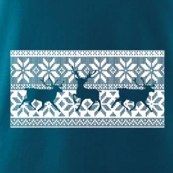 Jelen ve vánočním vzoru