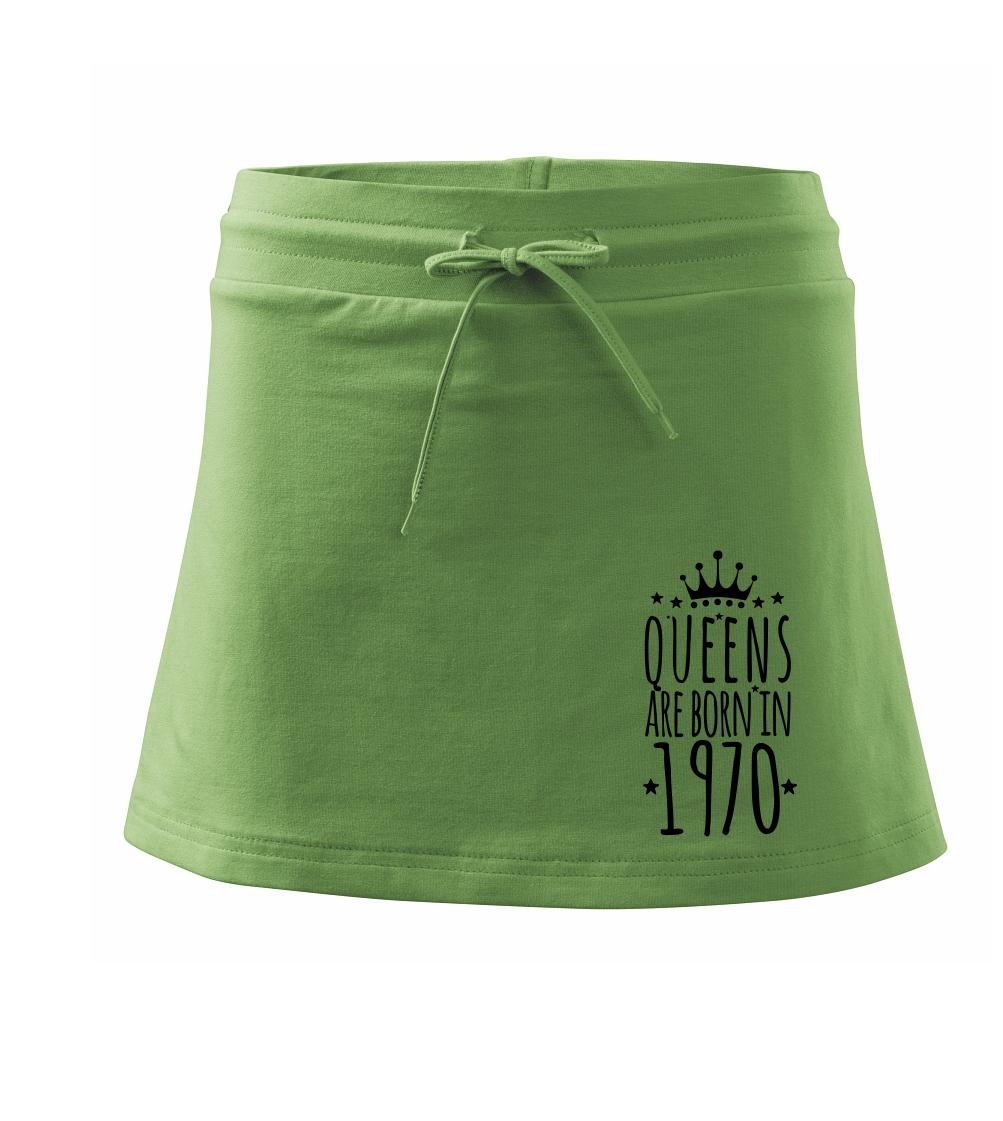 Queens are born in 1970 - Sportovní sukně - two in one