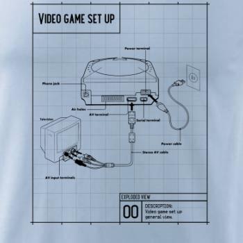 Nákres TV video hra kulatá