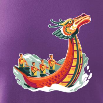 Dračí lodě při závodě