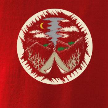 Indiánské teepee v kruhu