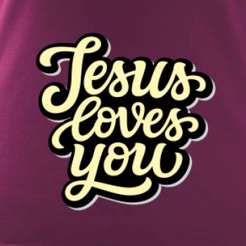Jesus loves you - psací písmo
