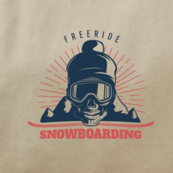 Freeride snowboarding lebka