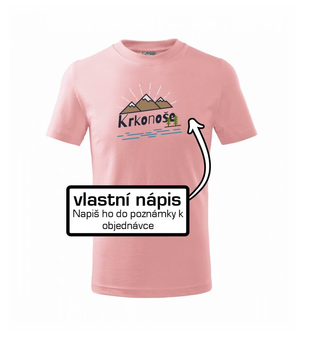 Kreslené hory - vlastní nápis