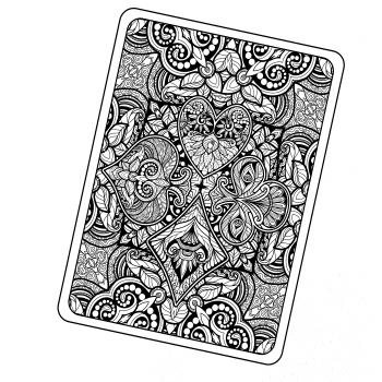 Poker - karta abstraktní