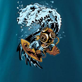 Surfující potápěč