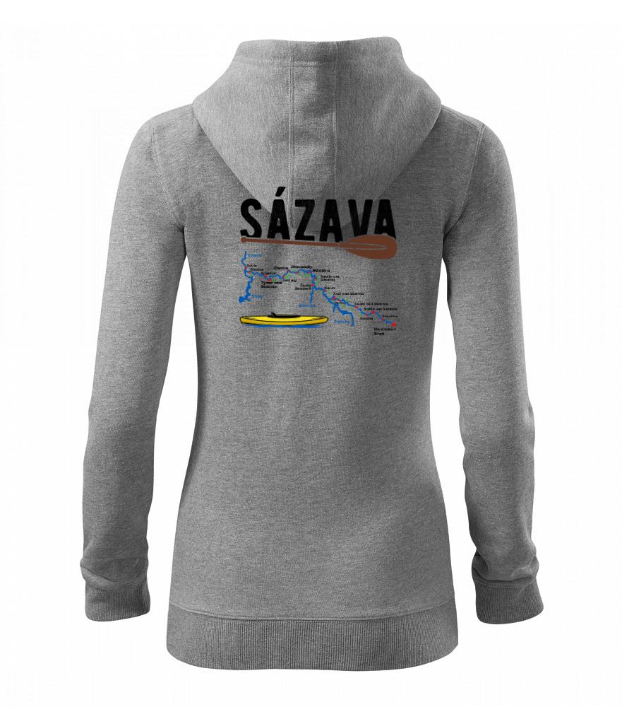 Mapa řeky Sázavy Mapa řeky Sázavy
