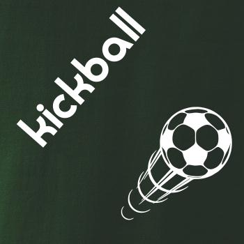 Kickball nápis šikmo