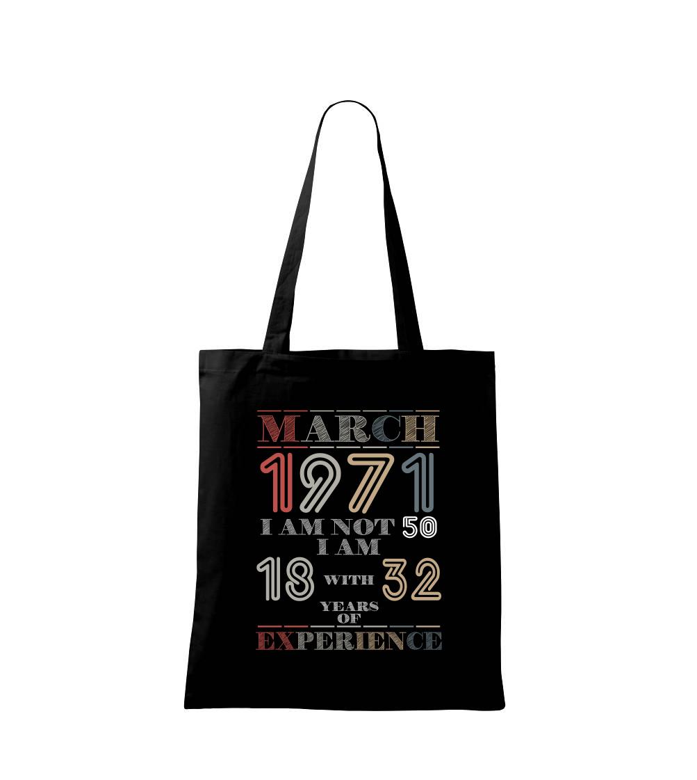 Narozeniny experience 1971 March - Taška malá