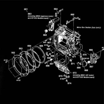 Nákres uzávěrka starý fotoaparát