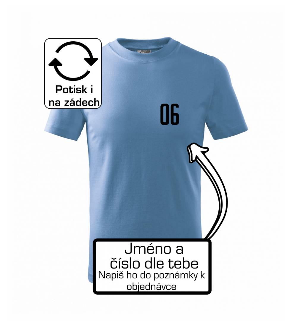 Hokejový dres - vlastní jméno a číslo - Triko dětské basic