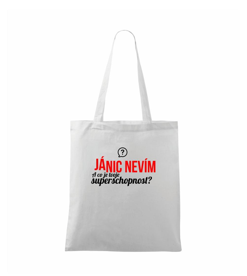 Já nic nevím - tvoje superschopnost? rovný nápis