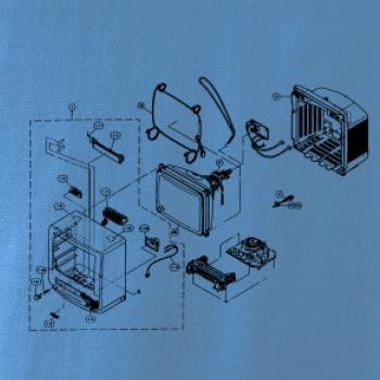 Nákres stará CRT televize