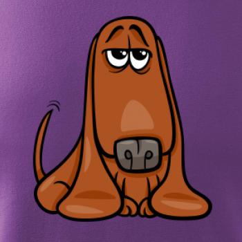 Baset - kreslený hnědý