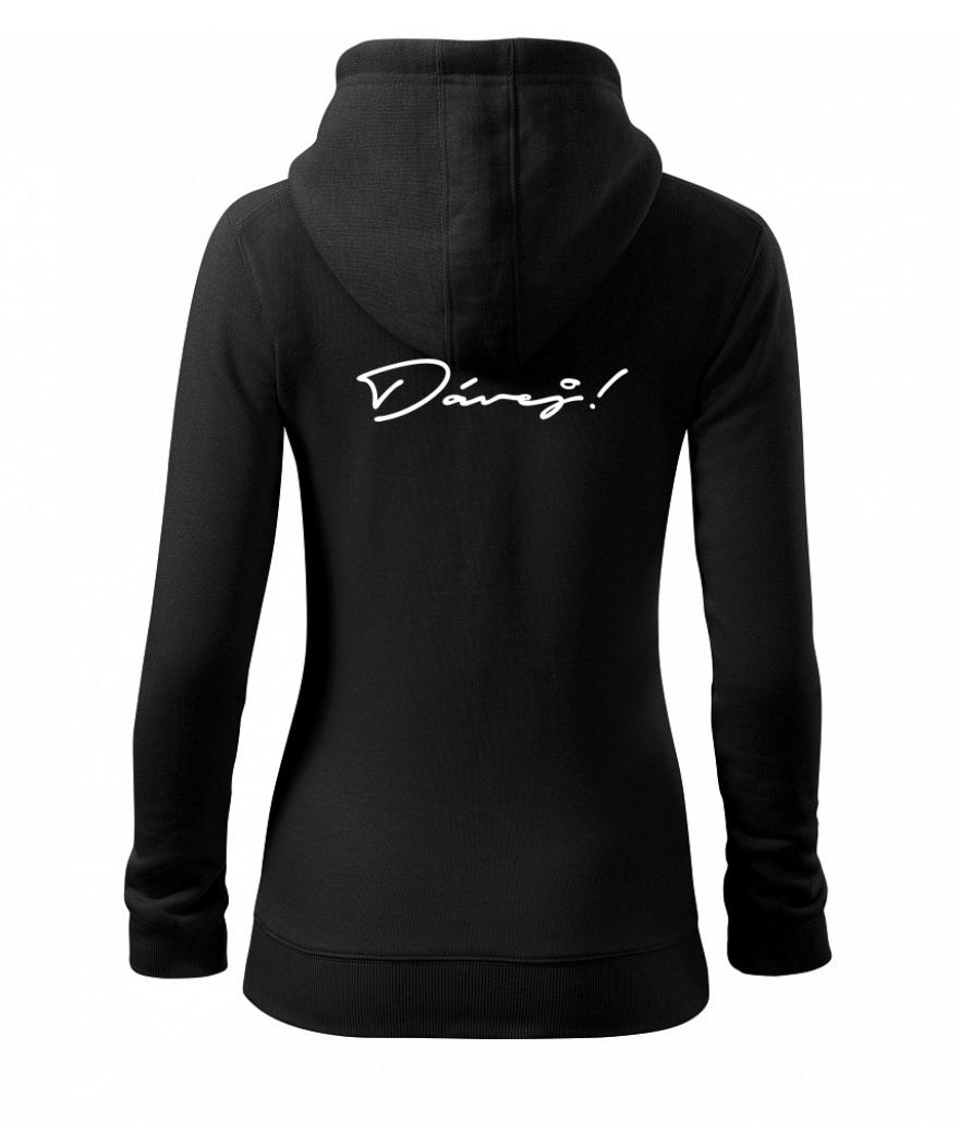Řekni to - Dávej - Dámská mikina trendy zipper s kapucí