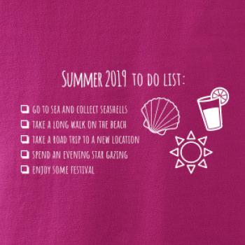 Summer 2019 to do list