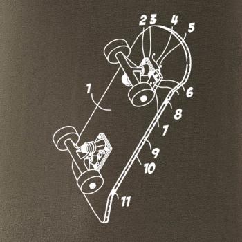 Skateboard nákres prkna