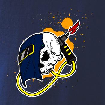 Svářeč - kreslená lebka