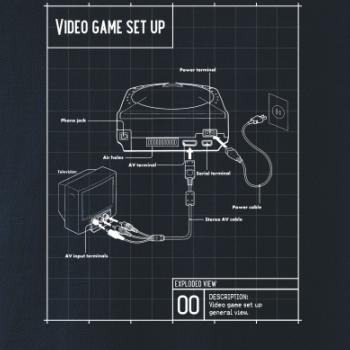 Nákres TV video hra kulatá