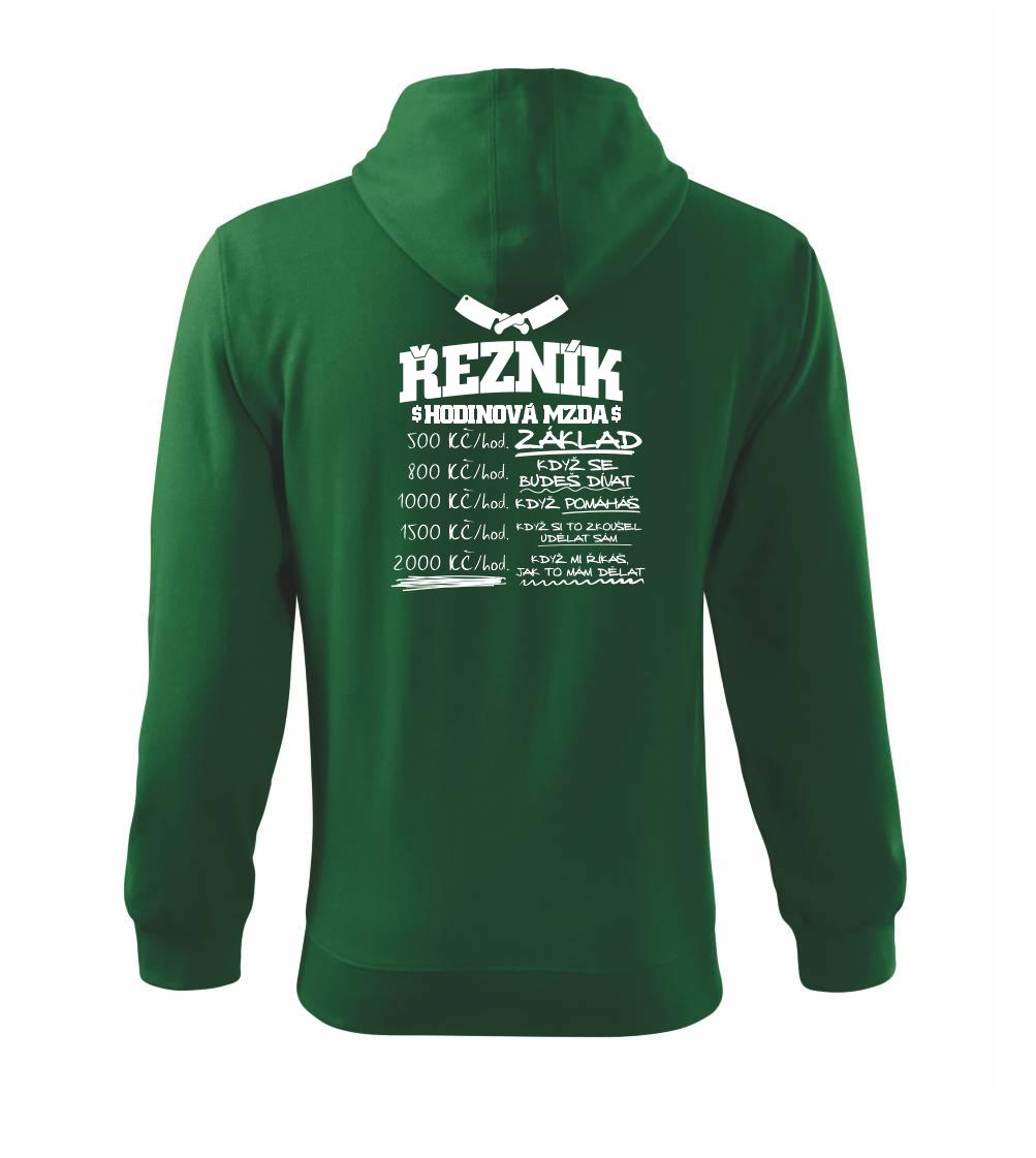 Hodinová mzda řezník Hodinová mzda řezník