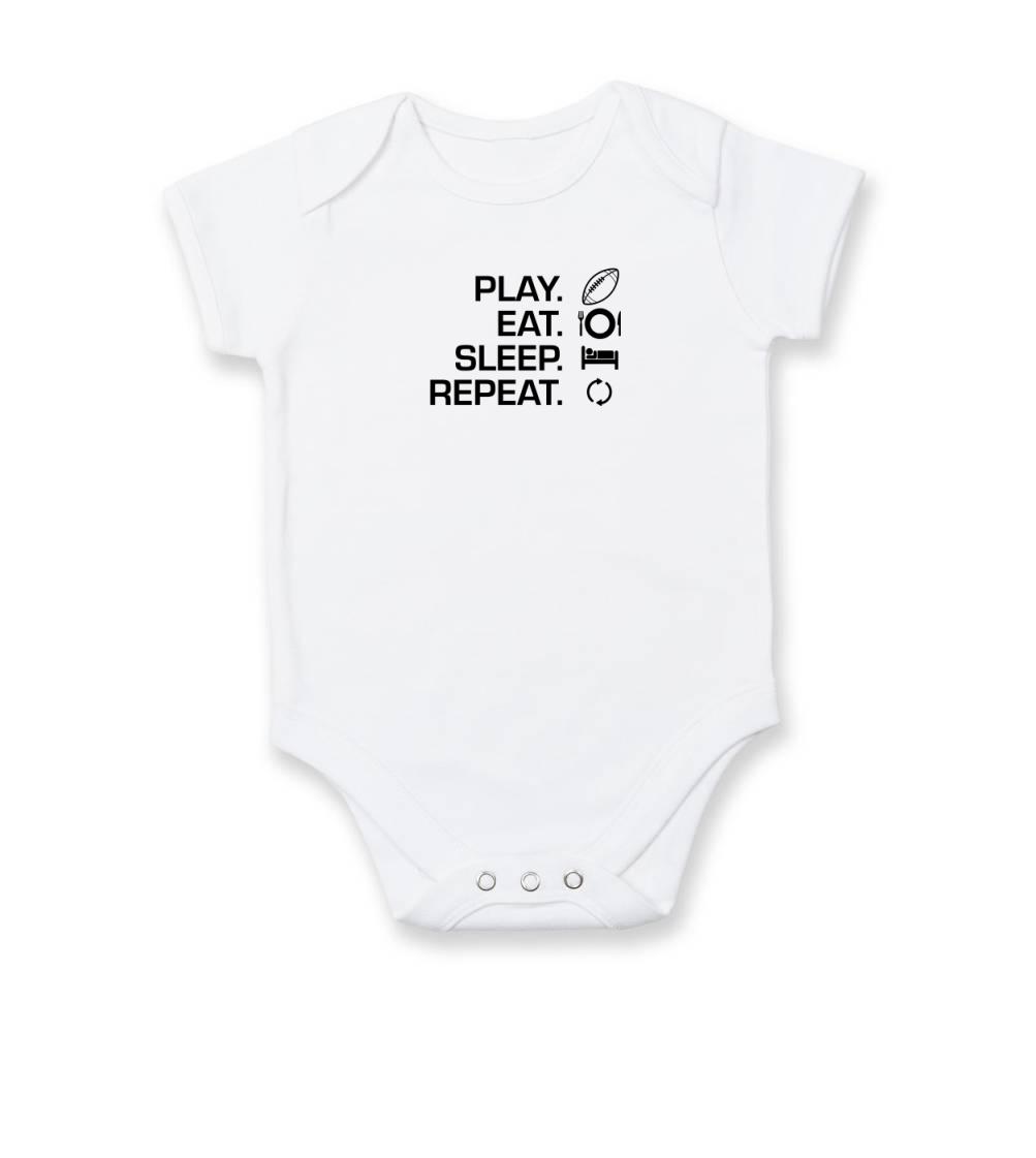 Play Eat Sleep Repeat americký fotbal - Body kojenecké