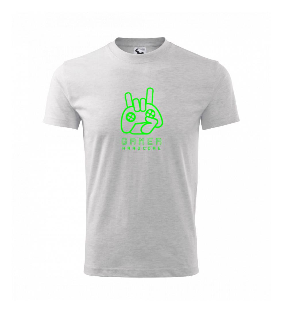 Hardcore gamer - ruka - zelená