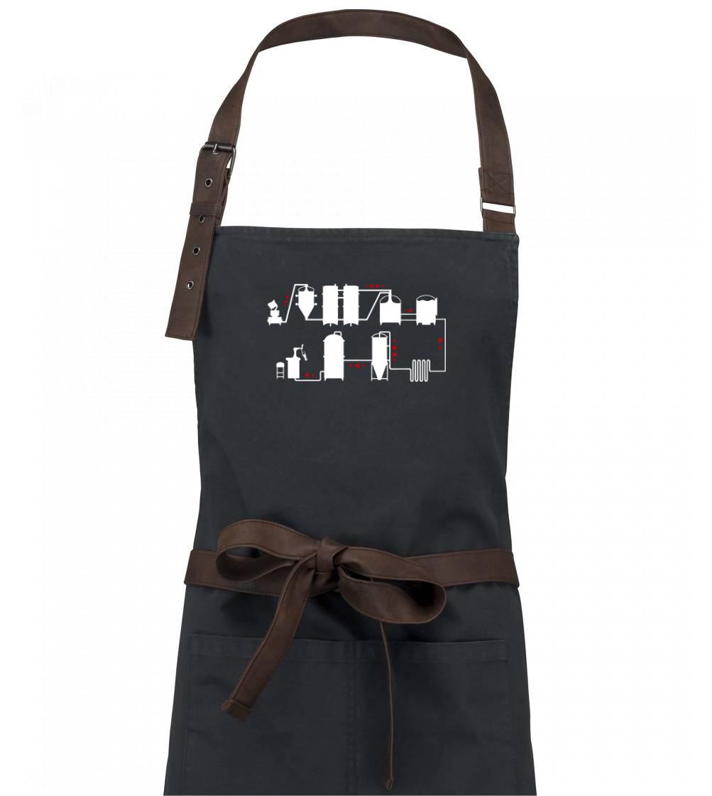Pivní cesta od výroby k výčepu - Zástěra Vintage
