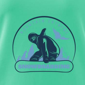 Mountain extreme snowboarding kulaté