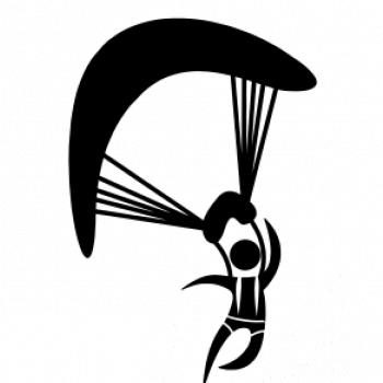 Paragliding panáček ikona