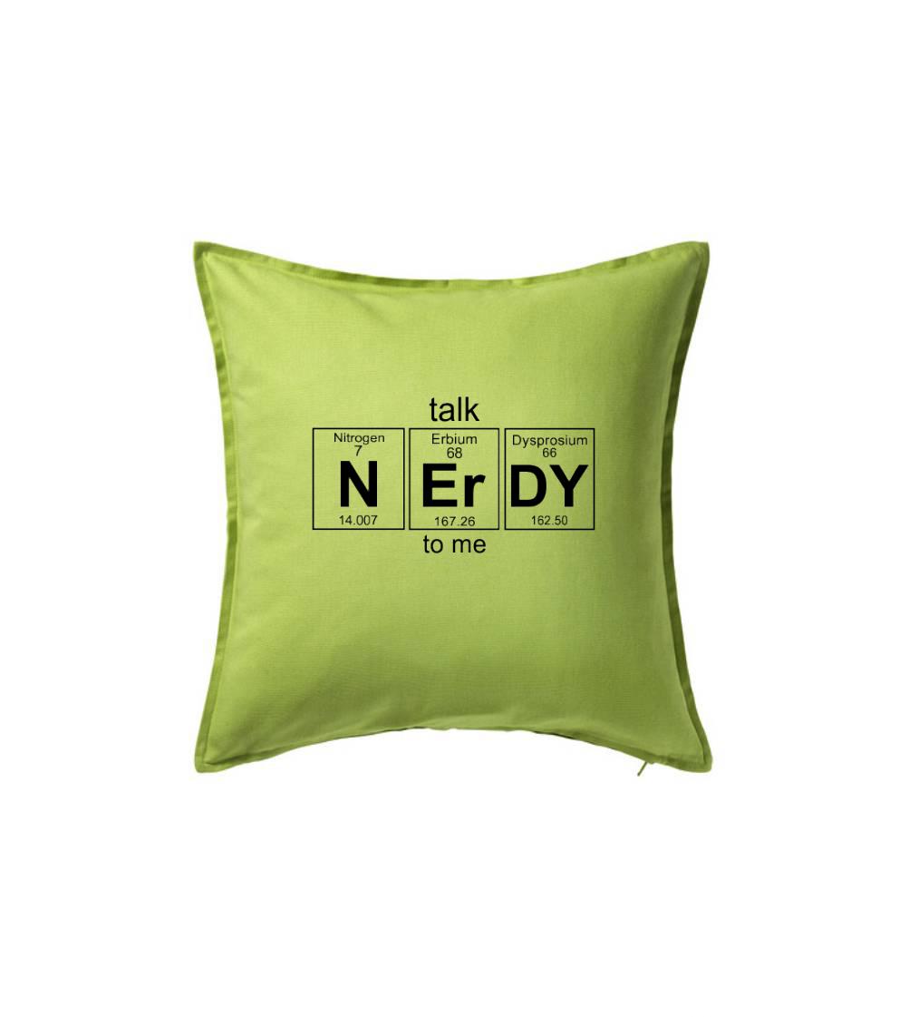 Talk nerdy - periodická tabulka - Polštář 50x50