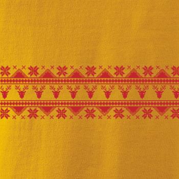 Vánoční vzor - jelen a vločka