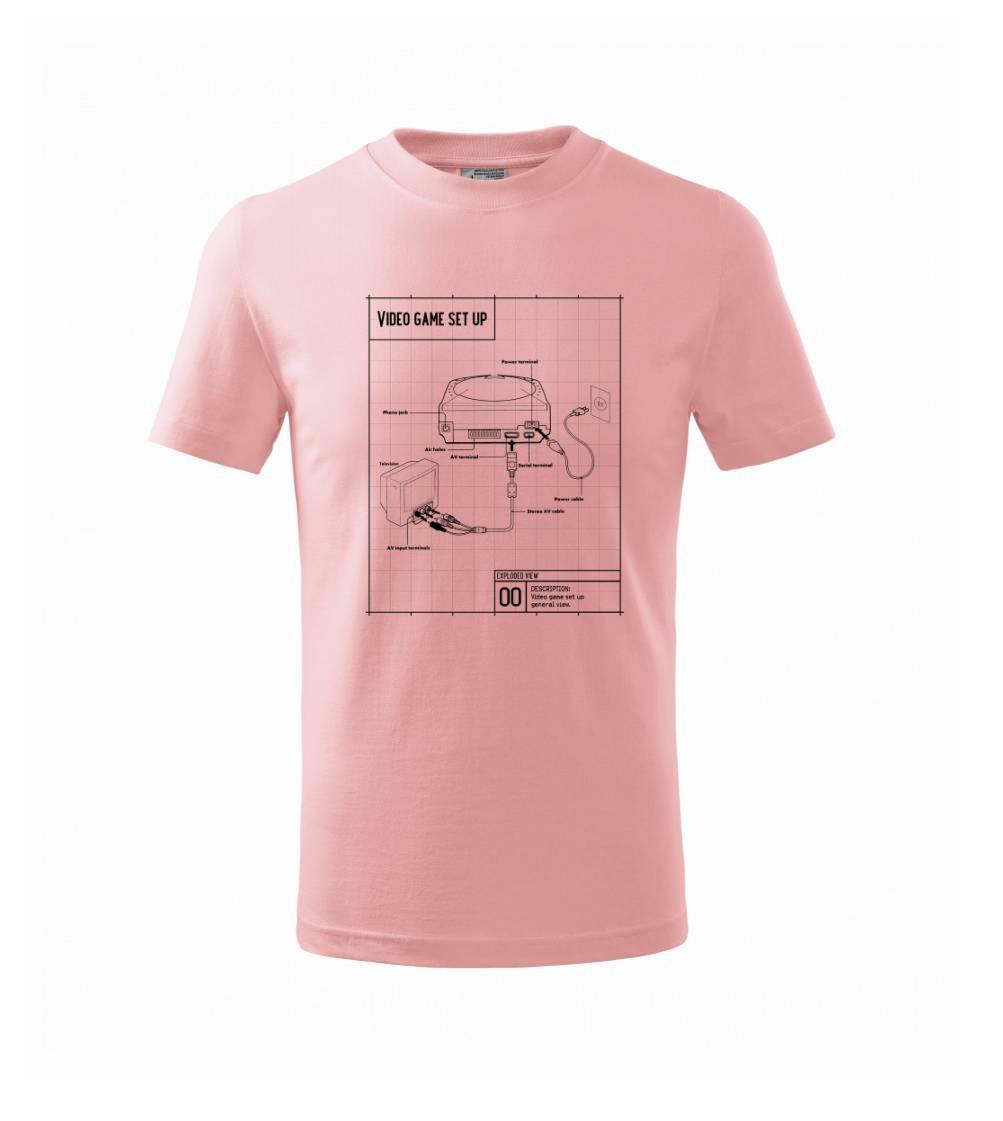 Nákres TV video hra kulatá