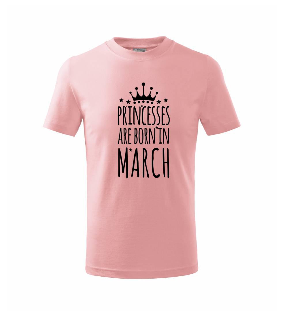 Princesses are born in March