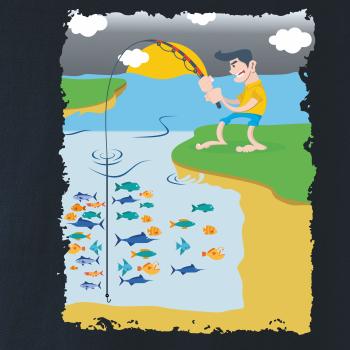 Rybář který má smůlu barevný