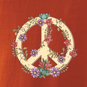 Peace symbol pískový