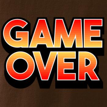Game over - nápis barevný
