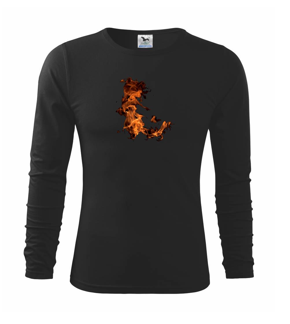 Oheň plamen - Triko dětské Long Sleeve
